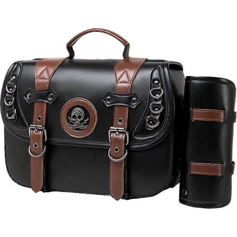 Motorrad-Satteltaschen aus PU-Leder, wasserdichte Seitentasche, Motorradzubehör