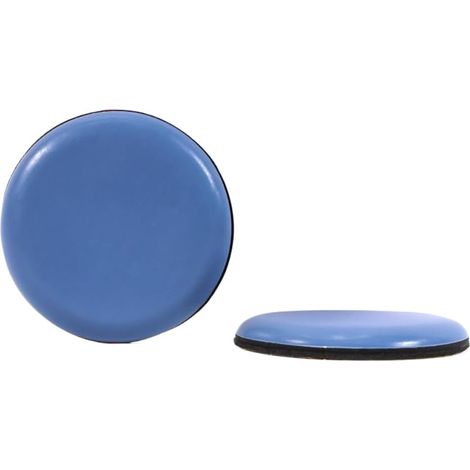 Lot de 12 patins antidérapants en téflon de 5 cm pour meubles lourds, canapés, chaises, tables, armoires et machines à laver, patins de meubles faciles à glisser pour tapis, bois dur, carrelage et (1/4)
