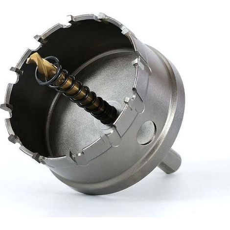 Scie Cloche Bi-métal, 48 mm Carbure TCT en Acier Inoxydable de Qualité Industrielle, Scie Trépan Alliage Métallique en Acier à Grande Vitesse pour Métal,Alliage Aluminium,Plastique (1/5)