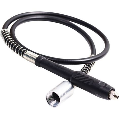 Mandrin d'extension flexible sans clé pour meuleuse M19 x 2 mm compatible avec outil rotatif Dremel (1/4)