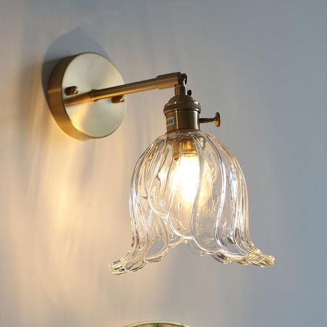 Abat-jour à motif d'aile transparente, sans source lumineuse, E27, veilleuse d'intérieur (1/5)