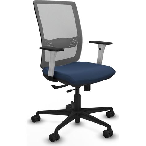 Sedia da ufficio piqueras y crespo Haches blu navy pelle sintetica (1/2)