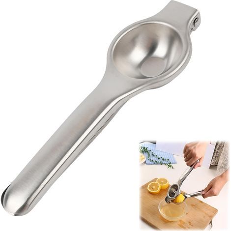 Manuelle Zitronenpresse – Hochwertige, robuste Zitruspresse aus Metall für Zitronen, Limetten und Orangen, ergonomisch, leicht zu reinigen, korrosionsbeständig (1/5)
