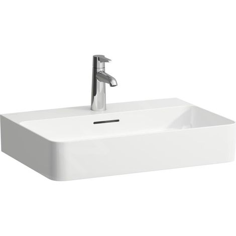 Laufen VAL - Lavabo, 60x42 cm, avec trop-plein, trou pour robinet, blanc H8102830001041
