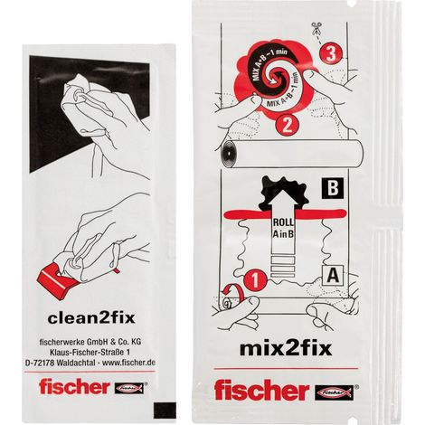 Fischer 2x Adesivo per bagno GOW - 545949