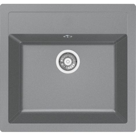 Cuve Sirius 2 Tectonite SID610-510 - Urban Grey - 560 x 530 x 200 mm - sous-meuble 60 cm - vidage manuel - Franke (1/3)