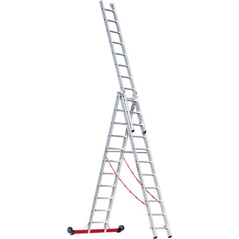 Euroline Premium 30778 Mehrzweckleiter 3-teilig 3x11 Sprossen (1/3)