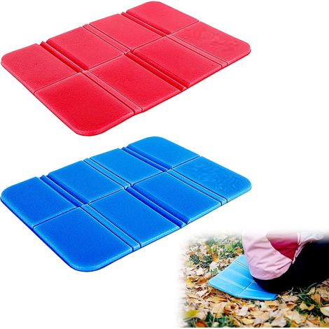Cuscino/tappetino pieghevole e impermeabile per esterni (rosso e blu) (1/5)