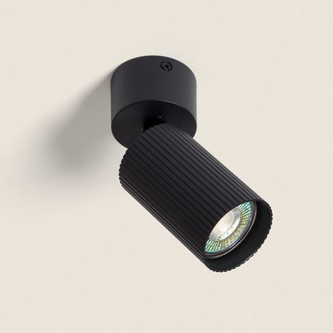 Aplique de Techo Aluminio Aritz 1 Foco Negro (1/4)