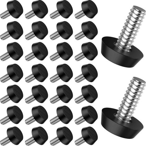 30 Pcs 1/4" niveleuses de Meubles réglables vis niveleuses de Pieds vis sur Les Pieds de Meubles nivellement réglable en Acier galvanisé Pieds de Glissement niveleuse pour Table Chaise (1/5)