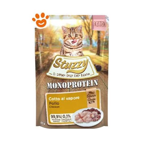 Stuzzy Cat Monoprotein Kitten con Pollo - Bustina 85 Gr -