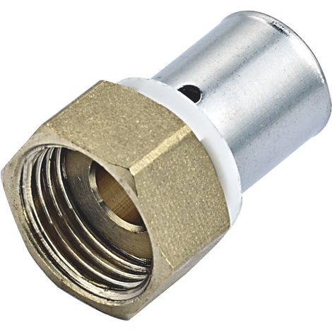 COMAP Manchons droits pour tubes PER à sertir - Diamètre ⌀16x1,5 - Femelle à visser 1/2 (15x21) - Raccords PexPress - 7270304U