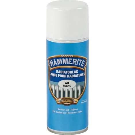 Hammerite – Peinture pour radiateur en aérosol blanc satin – 400 ml – Résistante à la chaleur