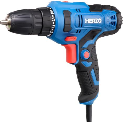 Perceuse/Visseuse Réglage Double Vitesse 300W 20 + 1 couple avec 4m durée cable à domicile quotidienne travaux de forage (1/5)