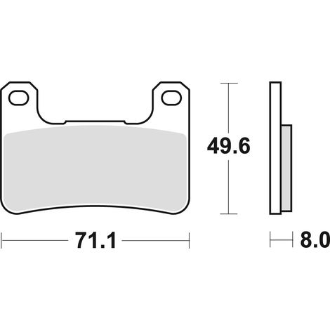 PASTILLAS DE FRENO TRW ZF KH379 SINTER STREET KAWASAKI Z 900 18-, KLZ 1000 19-, H2 18-, Z 1000 10-, ZX10R 08-15, SUZUKI GSXR 600 / 750 04-10, DL 1000 14-, GSXR 1300 08-12, DELANTERAS (1/2)