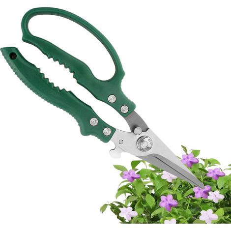 Sécateurs de jardinage Taille-branches ergonomique robuste pour coupe de Cisailles de Jardin en Acier Inoxydable pour Taille, Élagage, Greffage, Jardin, Gazon, Hydroponie (1/5)