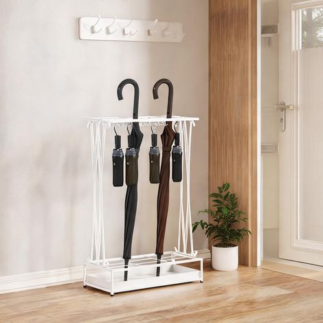 Console blanco en acero 50 x 24 x 68 cm (1/5)