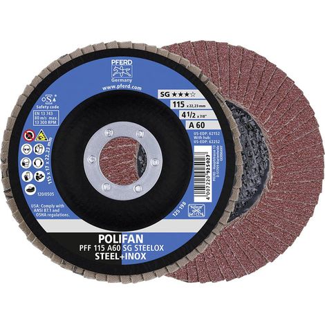 Disque à lamelles A 60SG droit 115mm G60 Pferd 1 PCS (1/5)