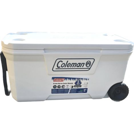 Coleman Xtreme Wheeled Marine 100 Qt 94 Liter Kühlbox mit Rollen weiß 2000037402"-"177779321