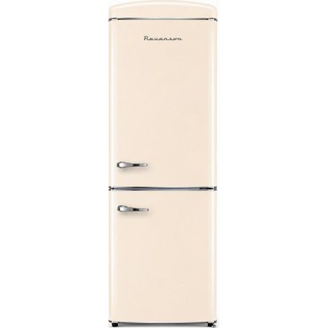 Frigorífico Retro Ravanson LKK-315RM 597 mm x 707 mm x 1943 mm 315 litros Total sin escarcha clase E color crema (1/5)