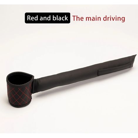 (1 pièce rouge et noire) Poches de remplissage d'espace pour siège auto en cuir, coussin anti-fuite multifonctionnel, rembourrage doux, porte-cartes et organisateurs de rangement pour téléphone (1/5)