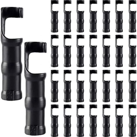 Lot de 30 colliers de serrage pour tuyaux de jardin, colliers en plastique de 25 mm pour serres et films plastiques. (1/5)