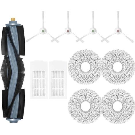 Accessoires de rechange pour aspirateur robot Floor 3 Station : rouleau principal, brosse latérale, filtre, chiffon de nettoyage et spa (1/5)