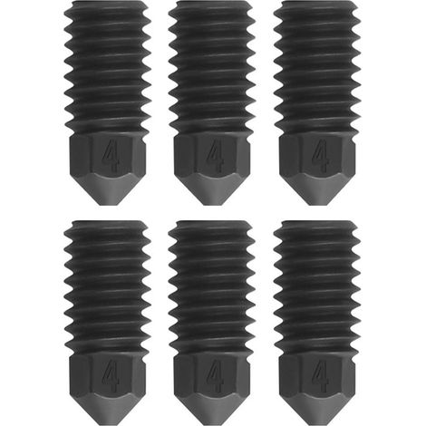 Kit de 6 buses de rechange de 0,4 mm en acier trempé pour imprimante 3D Bambu Lab H2D (1/5)