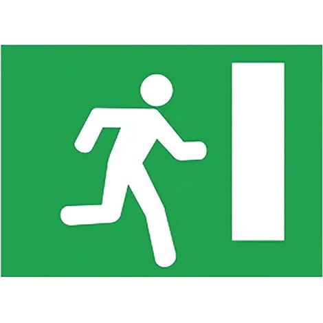 MARQUAGE SOL ISSUE DE SECOURS VERT 900X725MM