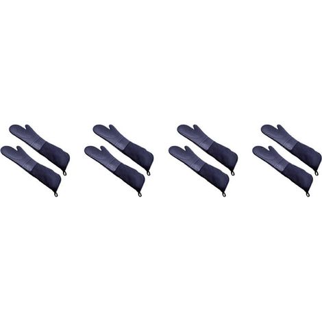 4 Paar professionelle Silikon-Ofenhandschuhe, Backhandschuhe, ellenbogenlang, hitzebeständige Handschuhe (1/5)