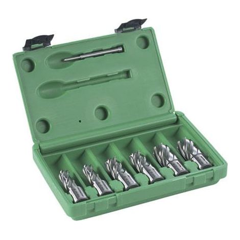 Coffret fraise à carotter 2x14/18/22 x 30 + tige de centrage HIKOKI 754496