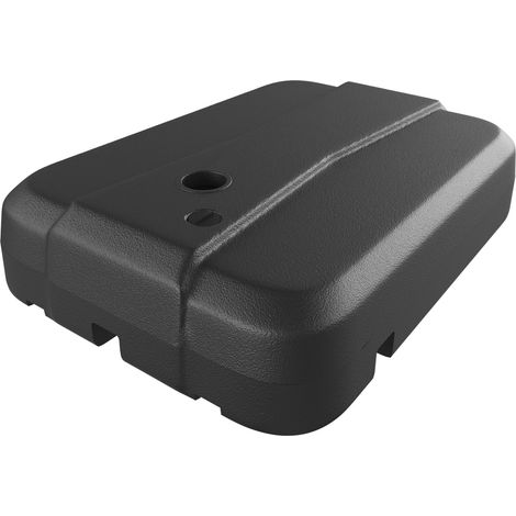 Base Per Ombrellone Da Giardino Riempibile Con 60 Litri Di Acqua o 100 Kg Di Sabbia Da Giardino Per Base A Croce o T Resistente Alle Intemperie Terrazzo Balcone Nero (1/5)