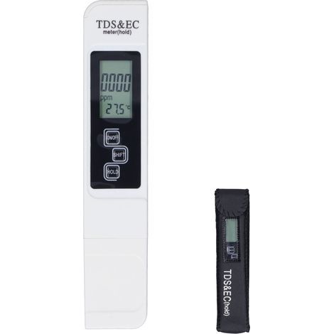 Tester qualité eau numérique portable 3-en-1 EC Température Haute Précision - Kit de mesure TDS mètre digital (1/4)