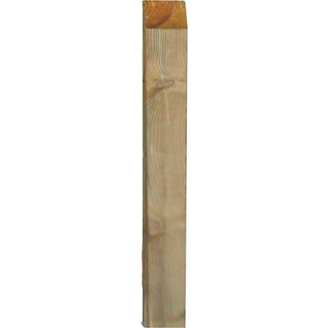 1PZ PALI RETTANGOLARI IN LEGNO TRATTATI ED IMPREGNATI PER RECINTO/STACCIONATA/STECCATO DIMENSIONI CM 9X9 ALTEZZA CM 200H