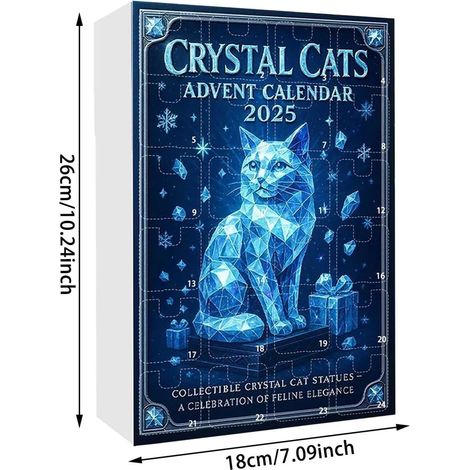 Calendrier de l'Avent 2025 pour les amoureux des chats : 24 jours remplis de thèmes félins étincelants – comptez les jours jusqu'à Noël avec des motifs de chats scintillants – le choix parfait pour le (1/5)