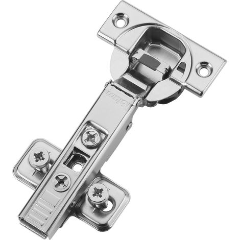 BLUM Topfband 110° mit Schließautomatik inkl. Montageplatte 173L8100 und Systemschrauben, Eckanschlag 71B3550, Set