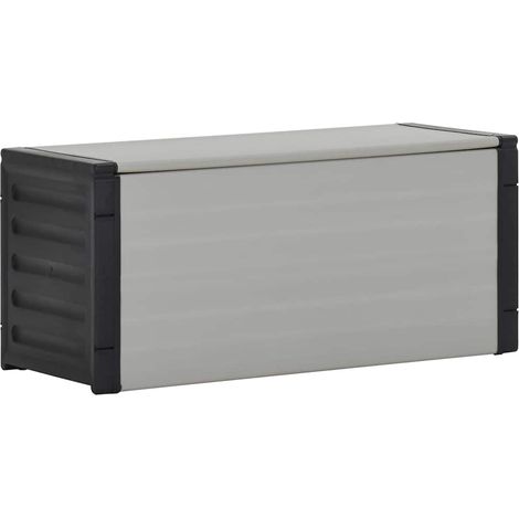 Armoire à déchets de jardin Meuble de Rangement - Style Contemporain Gris 85x34x40 cm BV283829 - BonneVie (1/5)
