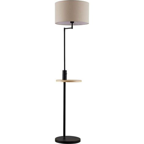 [GEBRAUCHT] B-Ware Lindby Stehlampe Zinia LED Lampe mit Ablage USB-Anschluss schwarz 160cm hoch (1/2)