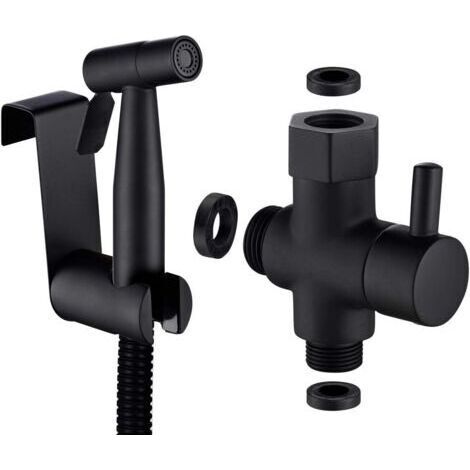 FENOPLASTICAEnsemble WC et douche en acier inoxydable avec bidet et douchette, comprenant un mitigeur trois voies 3/8\ (1/5)