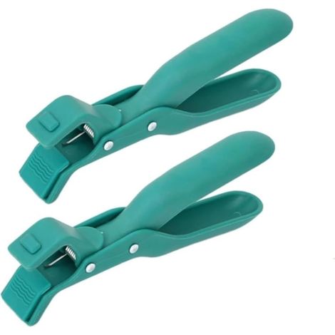 Clip multifunzionali antiscottatura per ciotole, clip da cucina in silicone antiscottatura (confezione da 2, verdi) (1/5)