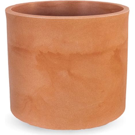 Jardinière ronde 40 cm en polyéthylène – Résistante aux UV et aux températures extrêmes – Volume de 40 litres – Pour plantes et fleurs