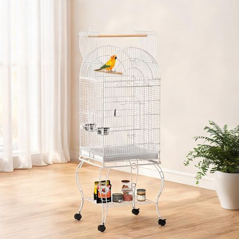 Cage pour oiseaux branco en aço 51 x 51 x 153 cm (1/5)