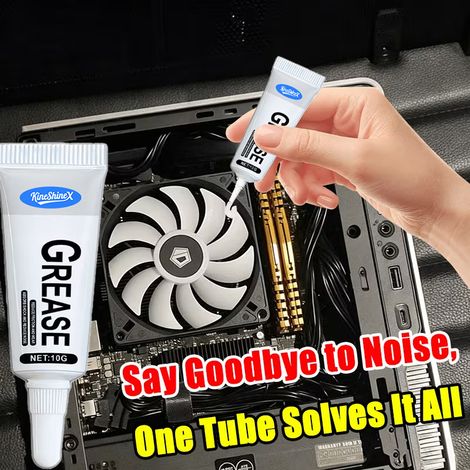 KineShineX Multi-functional Mechanical Maintenance Grease, Waterproof and Anti-wear Lubricant for Computer Fans, Reduces Noise (1/5)