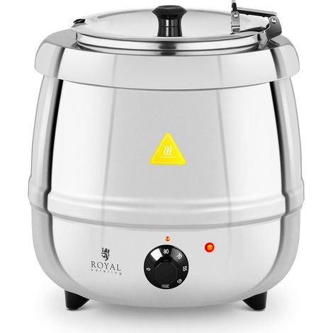 Soupière électrique professionnelle 10 litres 400 watts inox (1/3)