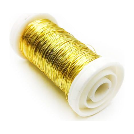Blumendraht – Glatt – Gold – 100 m