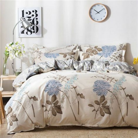 Housse de couette 200x230cm + 2 Taies d'oreiller 51x76cm, Pour deux personnes