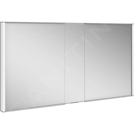 Keuco Royal Match - Armoire de toilette avec éclairage LED, encastrée, 1300x700x149 mm, argent anodisé 12815171311 (1/5)