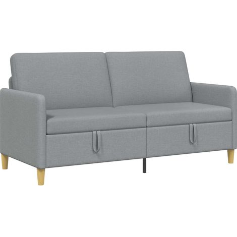 Sofá con almacenamiento Gris Claro 172 x 78 x 87 cm Poliéster vidaXL