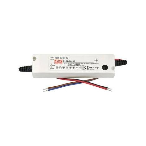 DRIVER LED MEAN WELL PLN-20-24 60 W 24 V DC 0,8 A TENSION FIXE/COURANT CONSTANT