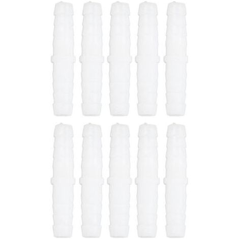 HOXILEELEO - 10 raccordi diritti scanalate tubo di plastica, schede di giunzione e riparazione in allegato scanalate parità 6-6 mm (1/5)